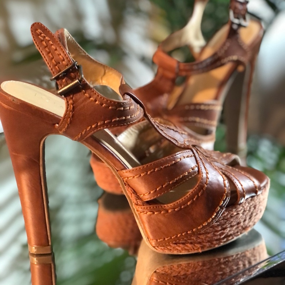 Lauren Conrad Platform Heeled Sandals